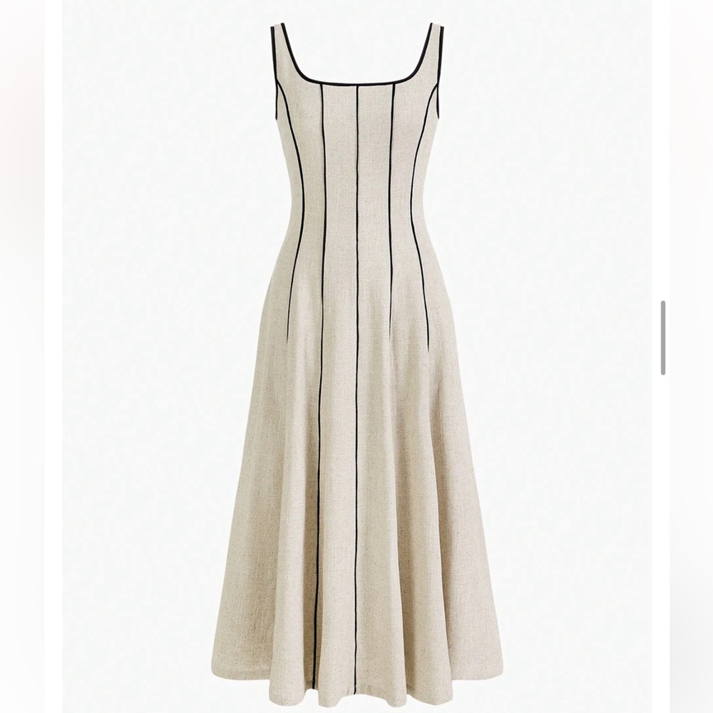 MOTF Premium contrast midi dress - Picture 2 of 6